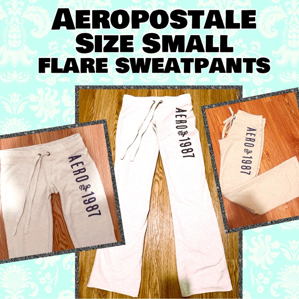 Like new Aeropostale flare drawstring sweats, size SMALL